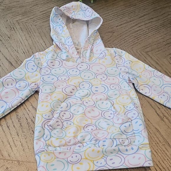 Colorful Smiley Face Hoodie Size 4 - Picture 9 of 9